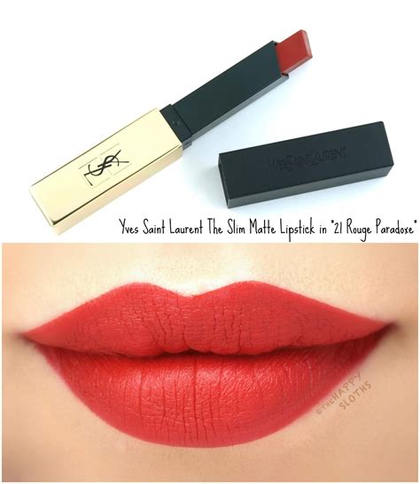 ysl slim matte lipstick 21|ysl matte lipstick review.